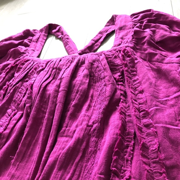 Free People Angele Mini Dress in Dragonfruit Punch Size S - Picture 7 of 16